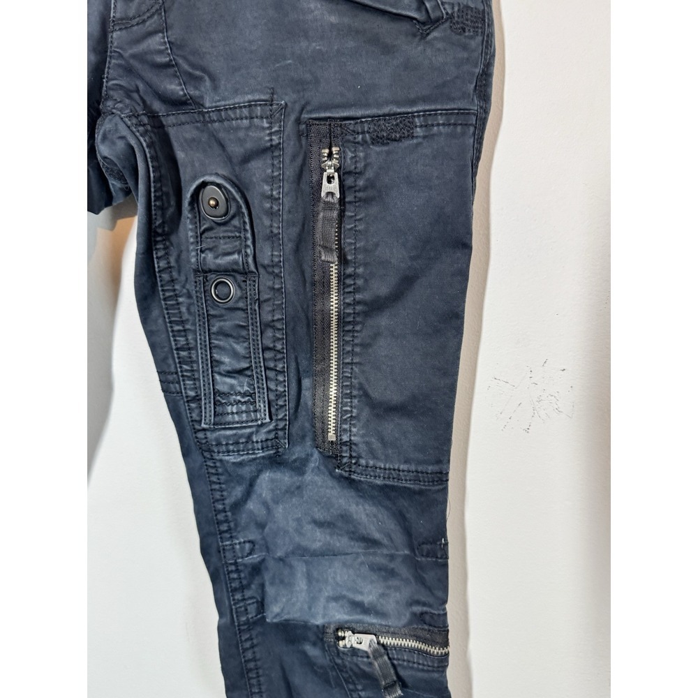 Vintage Ralph Lauren Rugby Women's Slim‎ Fit Cargo Parachute Pants Size 2 Black - Picture 4 of 16